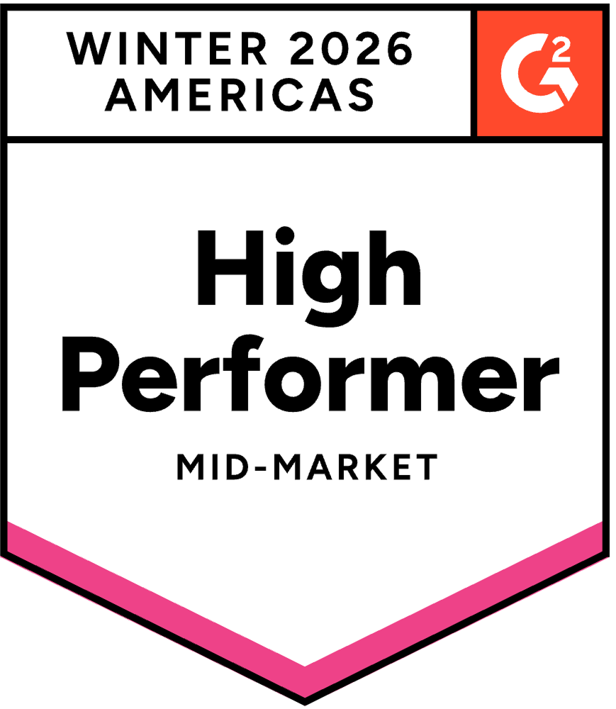 G2 High Performer, Mid-Market Americas, Winter 2026